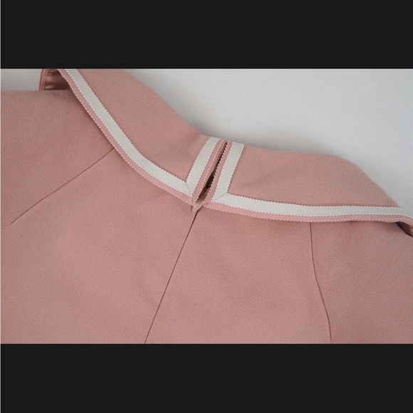 Jenny Packham Pink Greta Peplum Waist Midi Dress With Crystal -UK Size 14,US 10 - Picture 5 of 6